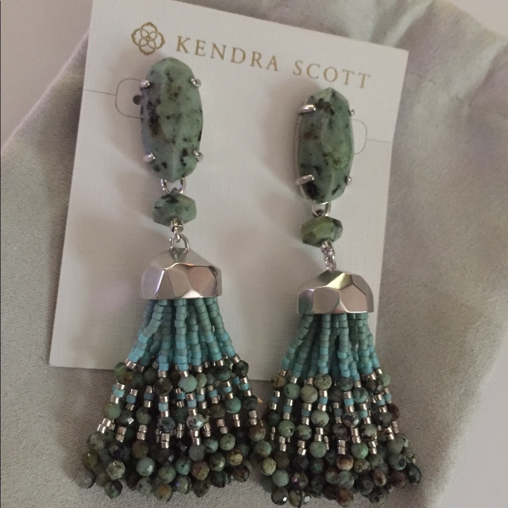 Kendra Scott Dove African Turquoise Earrings